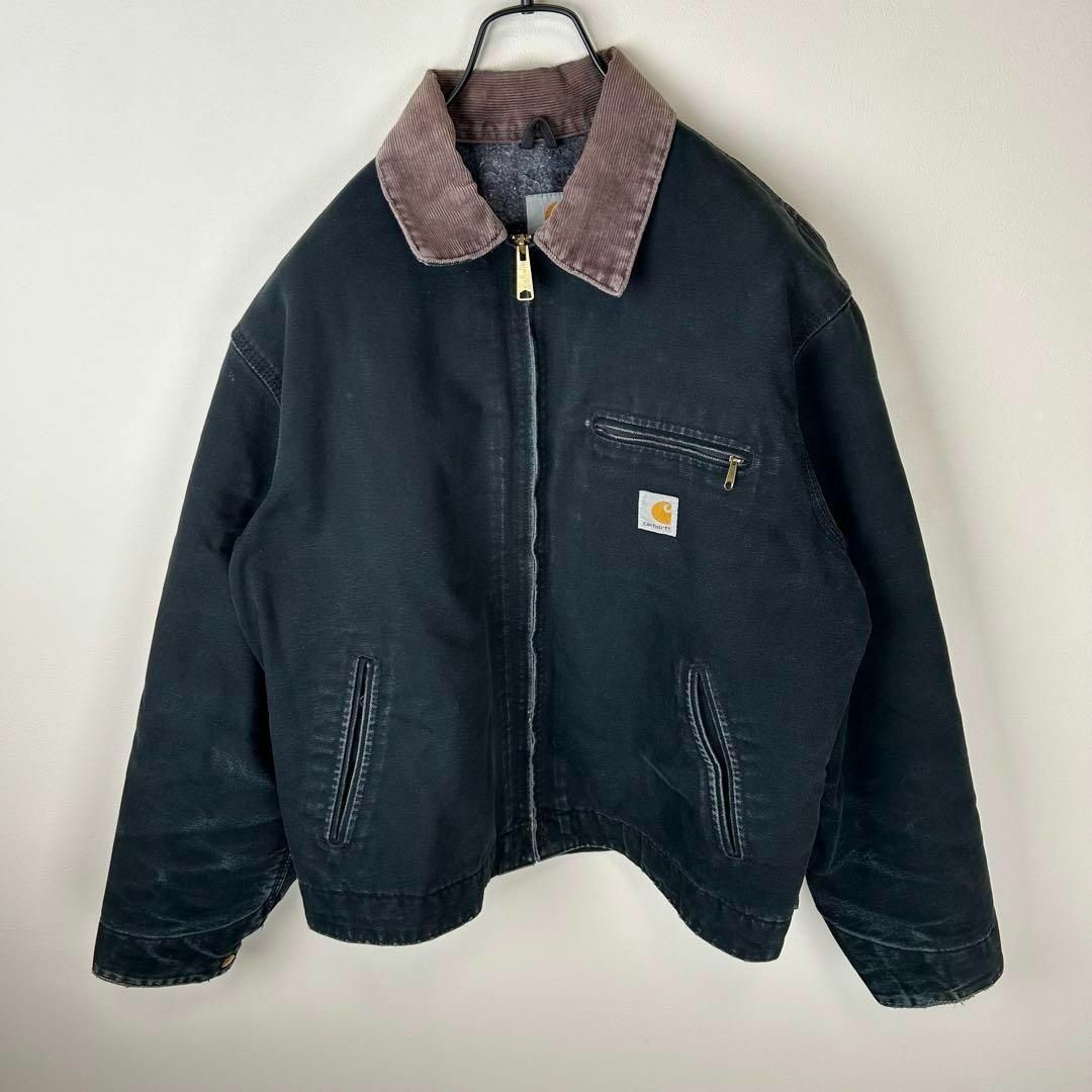 carhartt(カーハート)のcarhartt　カーハート　デトロイトジャケット　USA製　サイズ42　黒 メンズのジャケット/アウター(その他)の商品写真