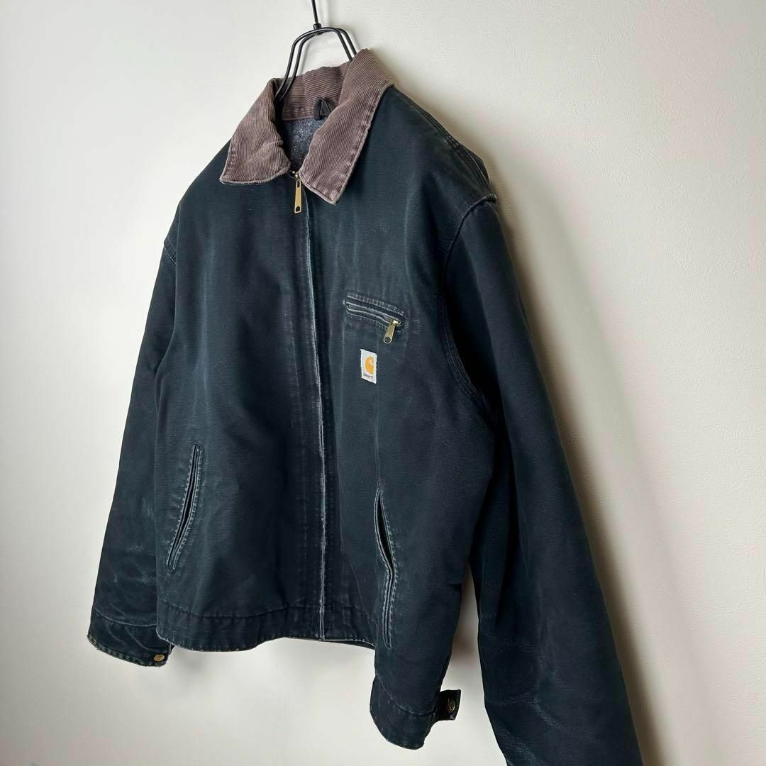 carhartt(カーハート)のcarhartt　カーハート　デトロイトジャケット　USA製　サイズ42　黒 メンズのジャケット/アウター(その他)の商品写真