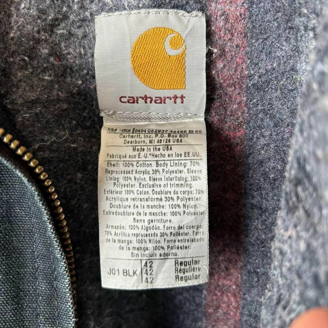 carhartt(カーハート)のcarhartt　カーハート　デトロイトジャケット　USA製　サイズ42　黒 メンズのジャケット/アウター(その他)の商品写真