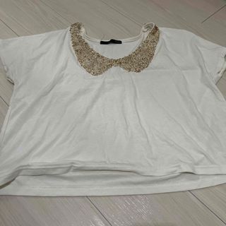 ヘザー(heather)のスパンコールTシャツ(Tシャツ(半袖/袖なし))