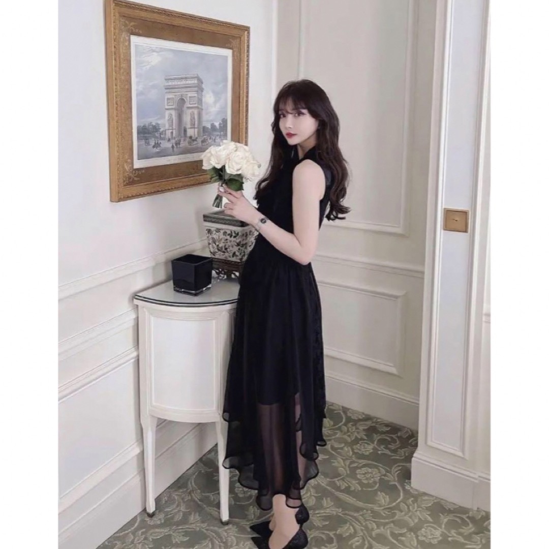 リウ　Riu sheer arch hem dress channelRちゃん