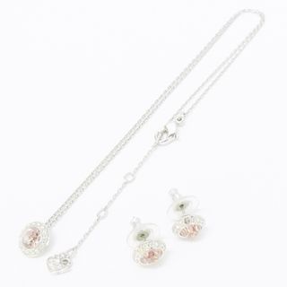 スワロフスキー(SWAROVSKI)のスワロフスキー ネックレス ピアス 2点セット まとめて クリスタルガラス(ネックレス)