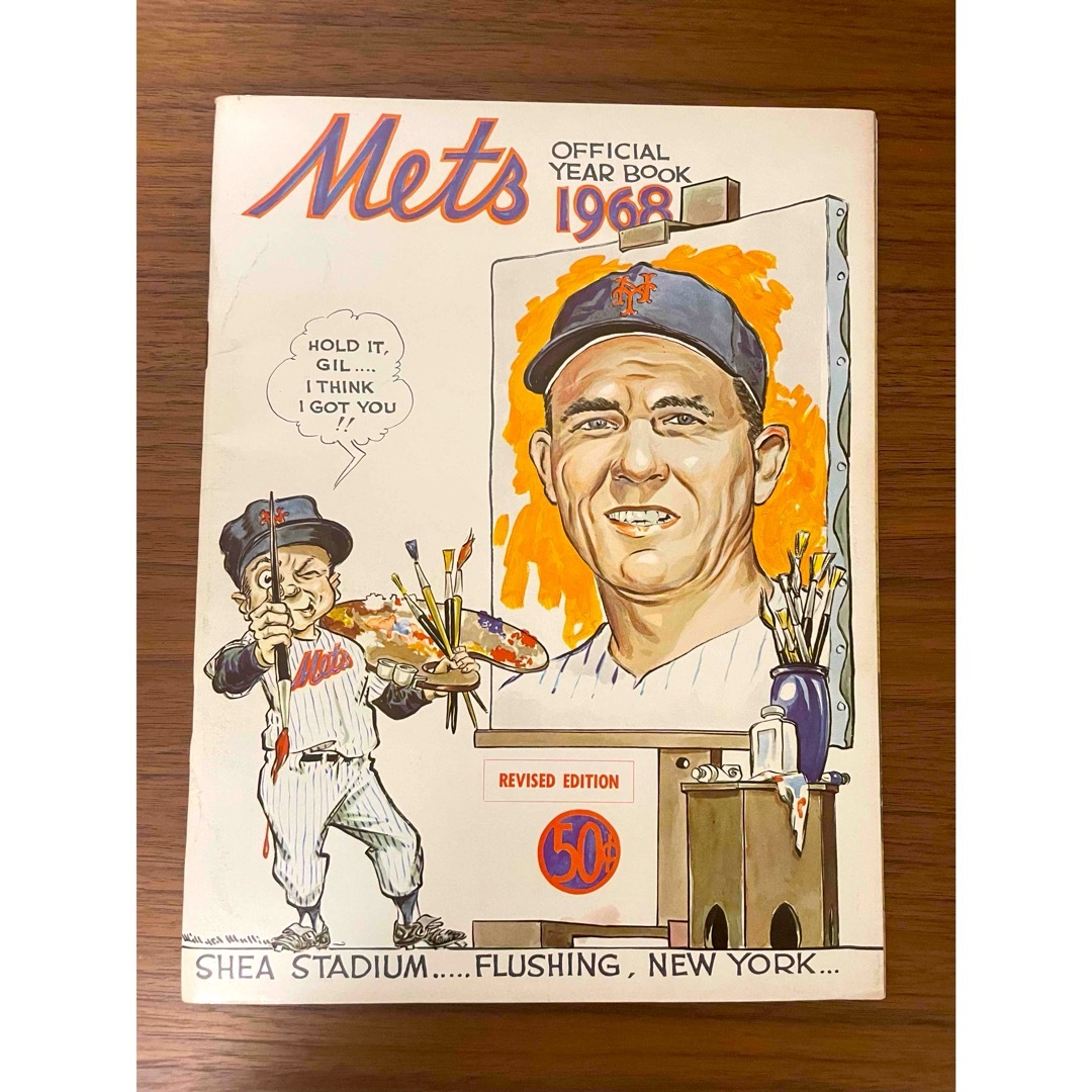 1968年 ニューヨークメッツ オフィシャルイヤーブック スポーツ/アウトドアの野球(記念品/関連グッズ)の商品写真