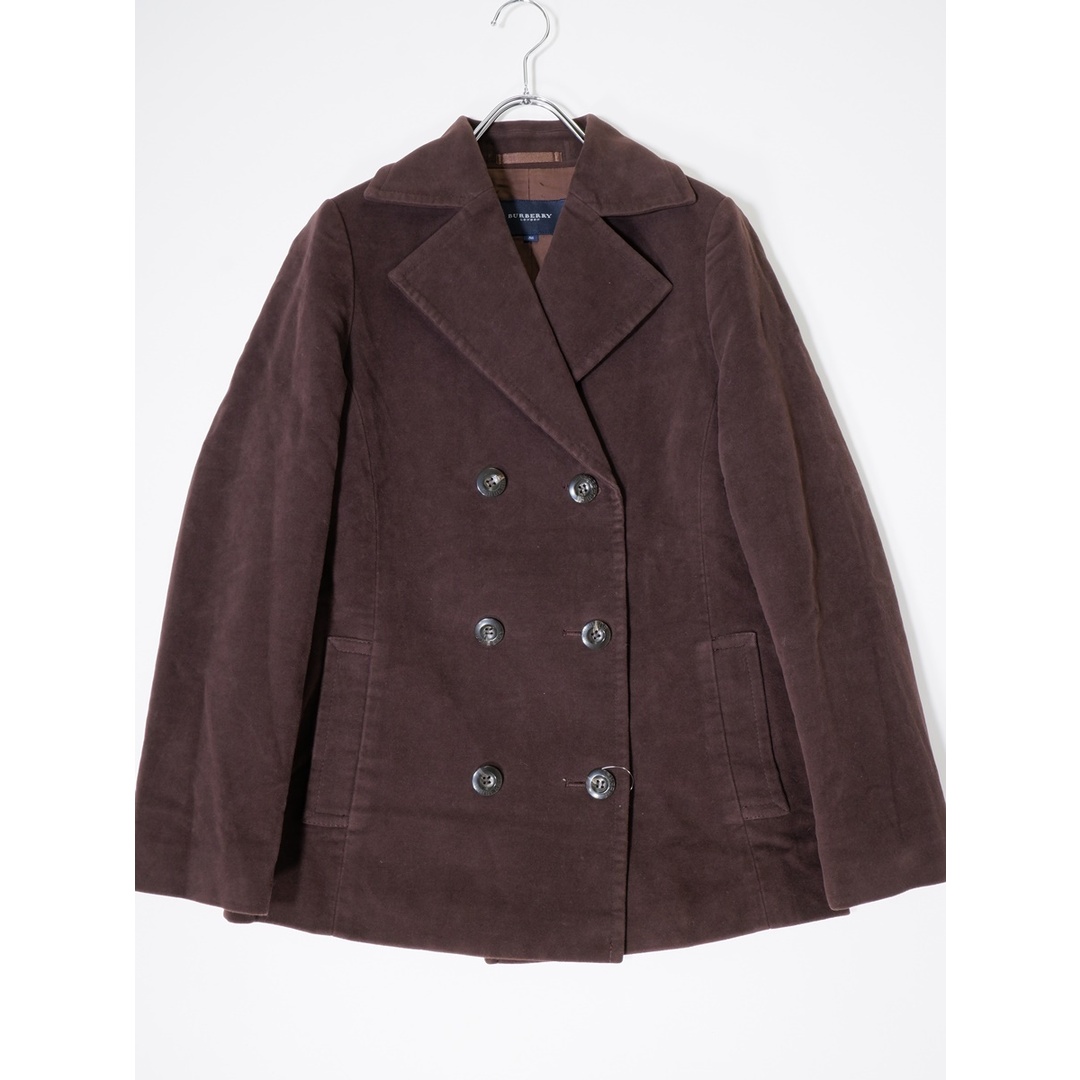 BURBERRY(バーバリー)のBURBERRY LONDONバーバリーロンドン モールスキンコットンハーフコート Pコート【38】【LCTA73725】 レディースのジャケット/アウター(その他)の商品写真