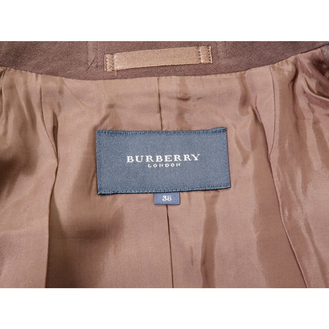 BURBERRY(バーバリー)のBURBERRY LONDONバーバリーロンドン モールスキンコットンハーフコート Pコート【38】【LCTA73725】 レディースのジャケット/アウター(その他)の商品写真