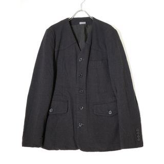 コムデギャルソンオムプリュス(COMME des GARCONS HOMME PLUS)のCOMME des GARCONS HOMME DEUX/コムデギャルソンオムドゥ 染色加工ウール縮絨 ノーカラー5Bジャケット【XS】【MJKA73850】(その他)