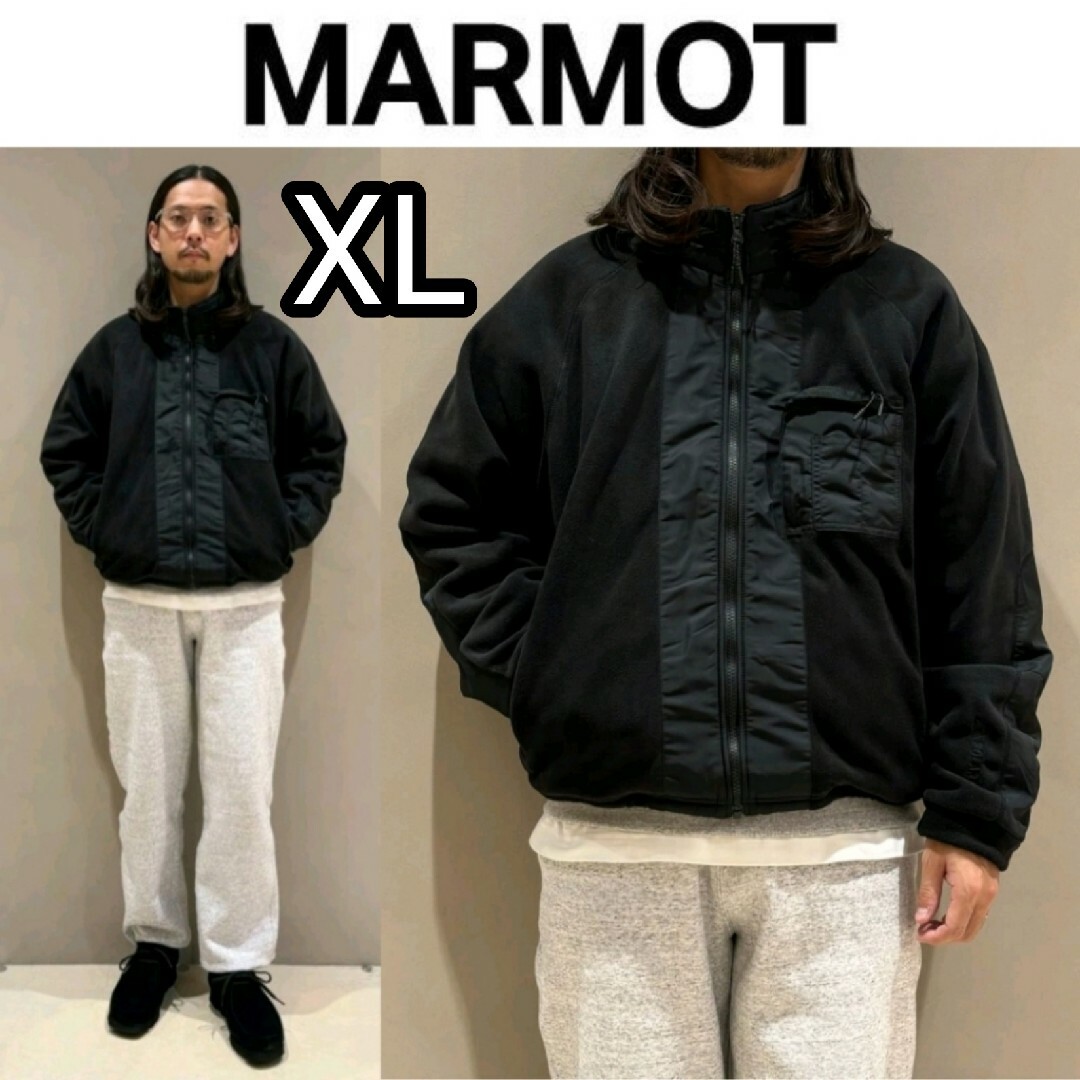 MARMOT(マーモット)の新品■23AW MARMOT CAPITAL マイクロフリースジャケット 黒XL メンズのジャケット/アウター(ブルゾン)の商品写真