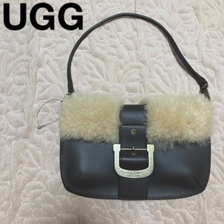 アグ(UGG)のUGG 羊革 本革 ファー ボア ハンドバッグ 未使用(ハンドバッグ)
