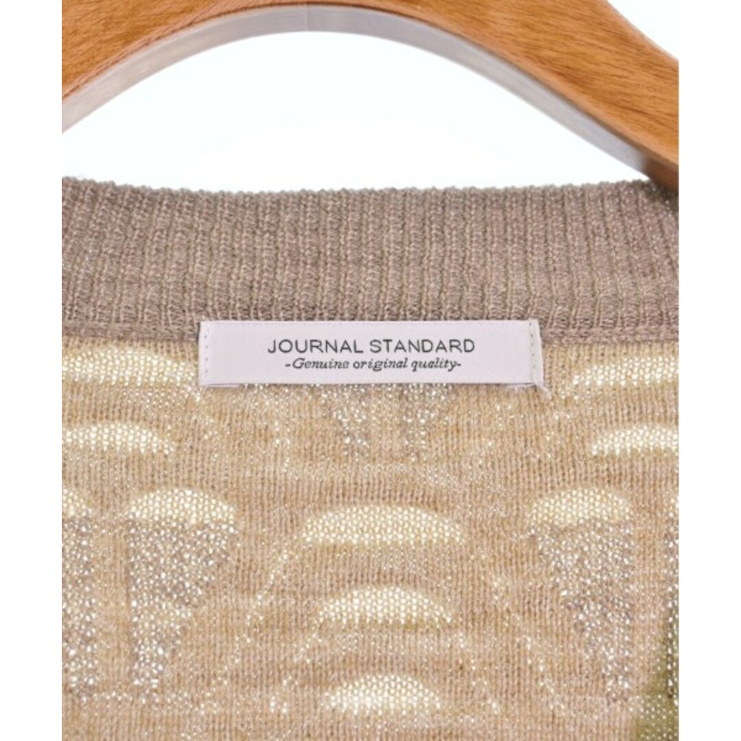 JOURNAL STANDARD(ジャーナルスタンダード)のJOURNAL STANDARD カーディガン M ベージュ(総柄) 【古着】【中古】 メンズのトップス(カーディガン)の商品写真