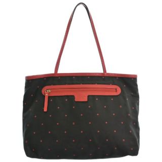 ケイトスペードニューヨーク(kate spade new york)のkate spade new york トートバッグ - 黒x赤(総柄) 【古着】【中古】(トートバッグ)