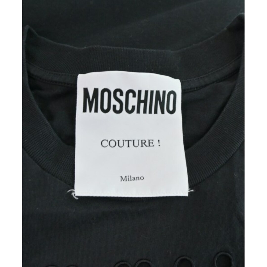 MOSCHINO(モスキーノ)のMOSCHINO モスキーノ Tシャツ・カットソー -(M位) 黒 【古着】【中古】 メンズのトップス(Tシャツ/カットソー(半袖/袖なし))の商品写真
