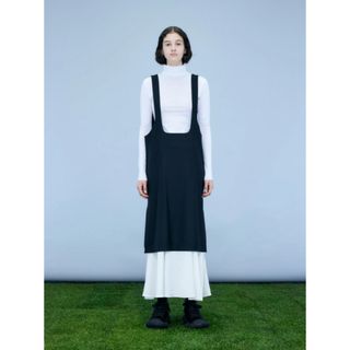 STRAIGHT JUMPER-SKIRT ENFOLD