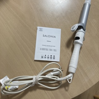 アンドハビット(and Habit)のSALONIA セラミックカールヘアアイロン　32mm 白　サロニア　コテ　　(ヘアアイロン)