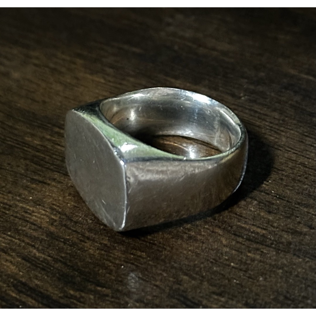 vintage silver signet ring 19〜20号相当 メンズのアクセサリー(リング(指輪))の商品写真