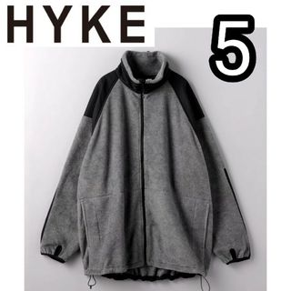 ハイク(HYKE)の新品■23AW HYKE フリースジャケット 5 XXL グレー GRAYメンズ(ブルゾン)