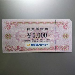 早稲田アカデミー 株主優待券 5000円(その他)