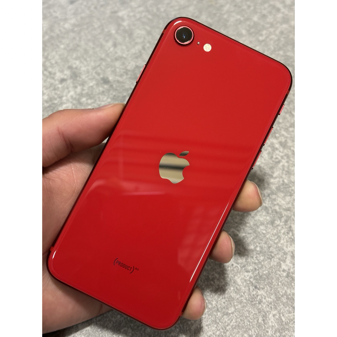 iPhone(アイフォーン)のiPhone se2 レッド 赤 RED 128GB SIMフリー 本体 端末 スマホ/家電/カメラのスマートフォン/携帯電話(スマートフォン本体)の商品写真