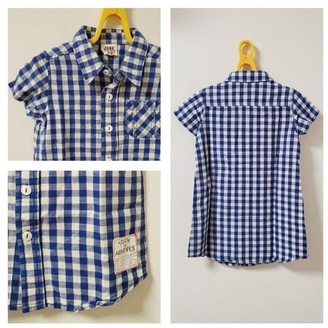 JUNK STORE(ジャンクストアー)の【95】 ジャンクストアー シャツ ワンピース キッズ/ベビー/マタニティのキッズ服女の子用(90cm~)(ワンピース)の商品写真