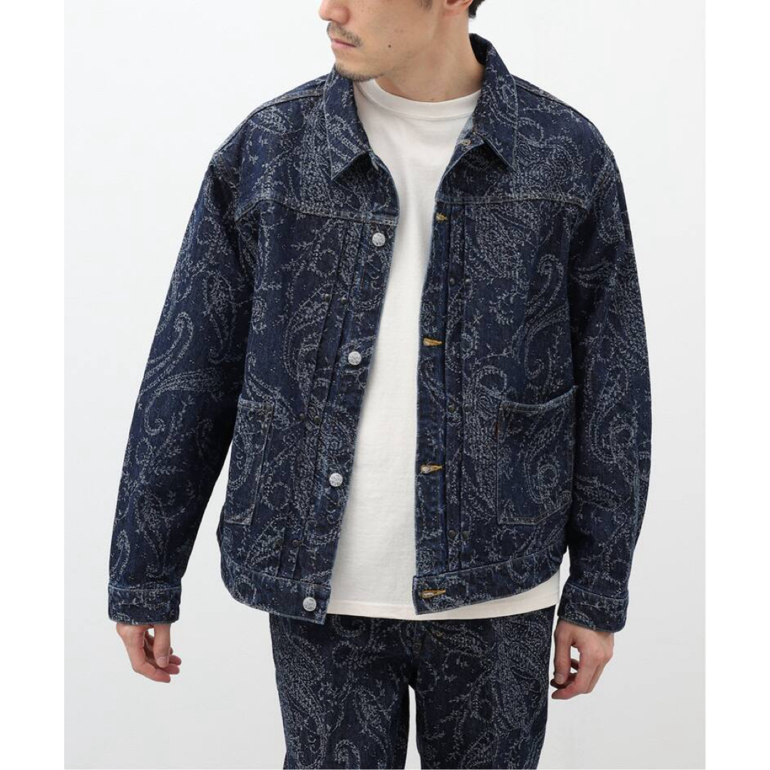 Needles(ニードルス)のneedles JEAN JACKET ペイズリー ジャガー メンズのジャケット/アウター(Gジャン/デニムジャケット)の商品写真