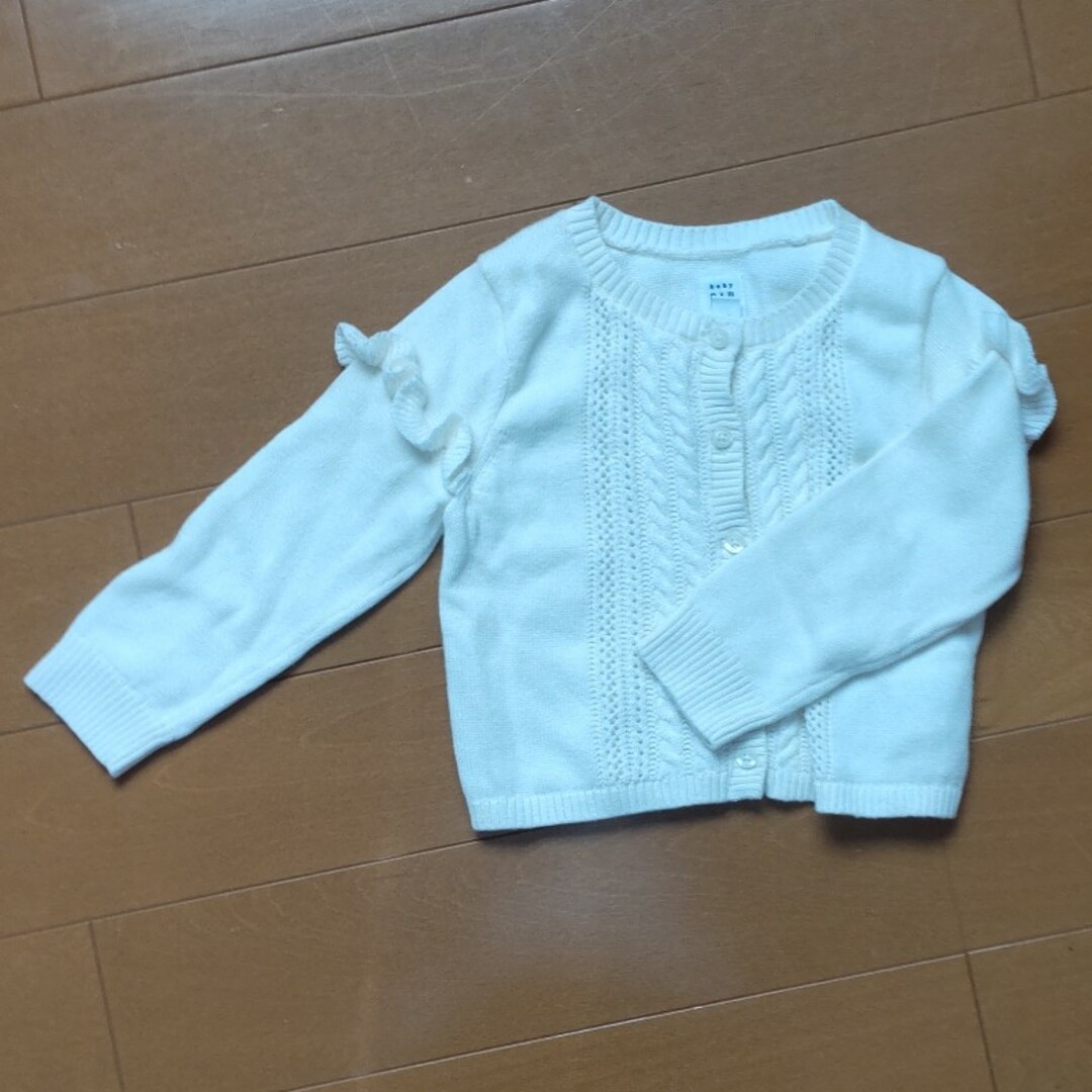 babyGAP(ベビーギャップ)のbabyGAP 未使用　カーディガン　ワンピース　セット　size18〜24m キッズ/ベビー/マタニティのキッズ服女の子用(90cm~)(カーディガン)の商品写真