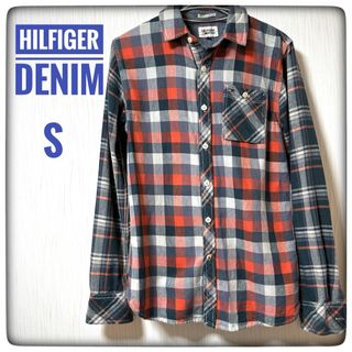 ヒルフィガーデニム(HILFIGER DENIM)のHILFIGERDENIM/メンズトップス/チェック/ネルシャツ/Sサイズ/赤(シャツ)