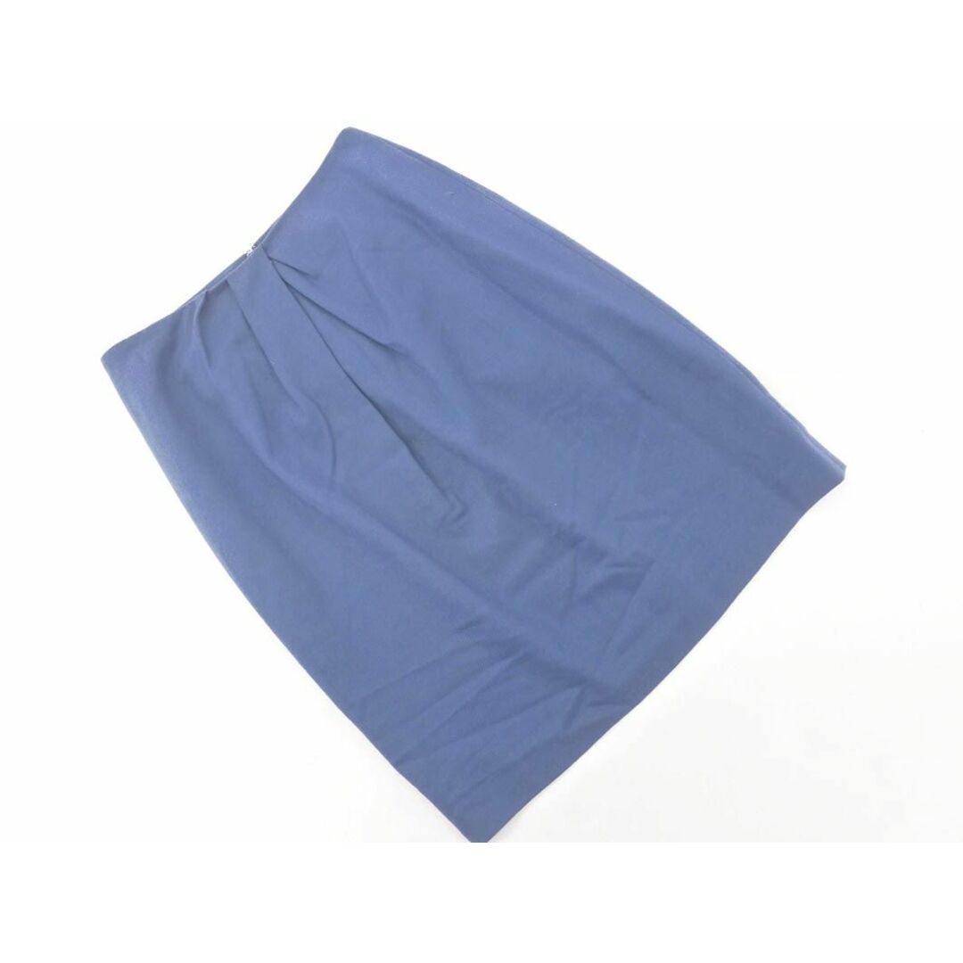 UNITED ARROWS(ユナイテッドアローズ)のユナイテッドアローズ ウール混 タイト スカート size38/青  ◇■ レディース レディースのスカート(ひざ丈スカート)の商品写真