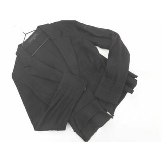 モガ(MOGA)のMOGA モガ ウール100% フリル テーラード ジャケット size2/黒 ◇■ レディース(テーラードジャケット)