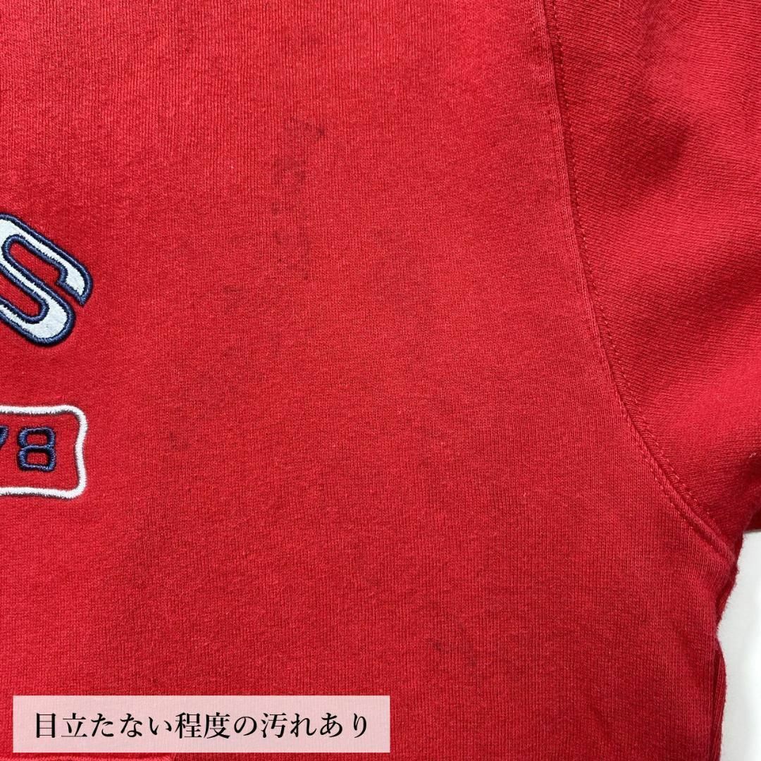 CHAPS(チャップス)のチャップス CHAPS ラルフローレン 刺繍ロゴ パーカー 90s 古着 L 赤 メンズのトップス(パーカー)の商品写真