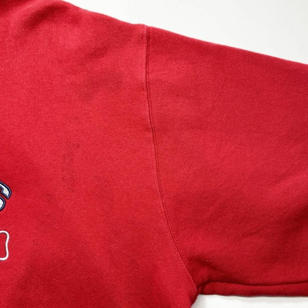 CHAPS(チャップス)のチャップス CHAPS ラルフローレン 刺繍ロゴ パーカー 90s 古着 L 赤 メンズのトップス(パーカー)の商品写真