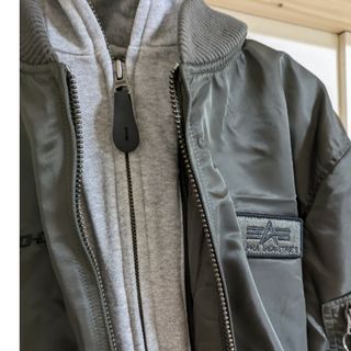 アルファインダストリーズ(ALPHA INDUSTRIES)のスナップオン限定ma-1(フライトジャケット)