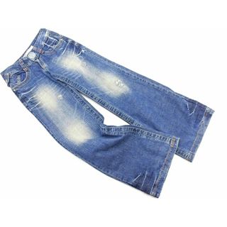 レッドペッパー(REDPEPPER)のレッドペッパー ダメージ加工 フレア デニムパンツ size25/青  ■■ レディース(デニム/ジーンズ)