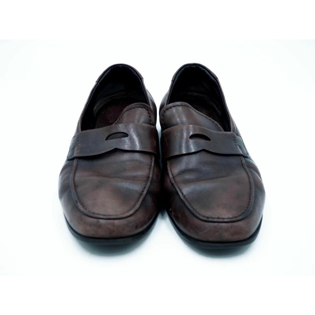 PRADA(プラダ)のPRADA プラダ コイン ローファー シューズ size7.5（26.5cm）/ブラウン  ■■ メンズ メンズの靴/シューズ(その他)の商品写真