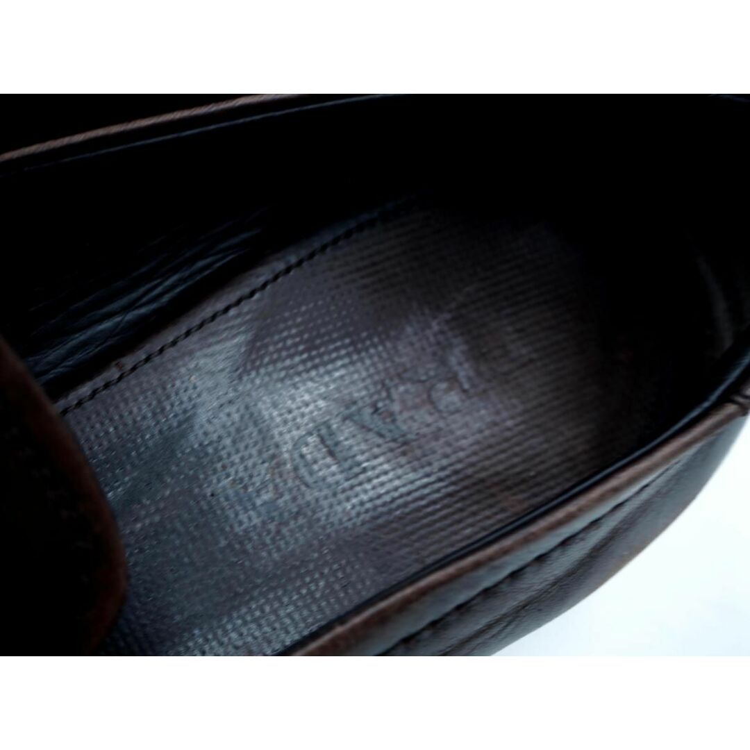 PRADA(プラダ)のPRADA プラダ コイン ローファー シューズ size7.5（26.5cm）/ブラウン  ■■ メンズ メンズの靴/シューズ(その他)の商品写真