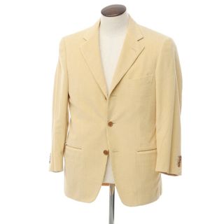 【中古】ラファエル カルーゾ CARUSO Raffaele Caruso TOMORROWLAND別注 コットンカシミアコーデュロイ ジャケット イエローベージュ系【サイズ48】【メンズ】(テーラードジャケット)