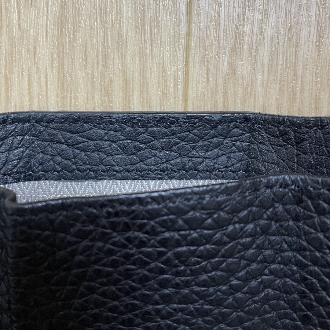 ZAKKA-BOX ポケットミニウォレットブラック(本革) レディースのファッション小物(財布)の商品写真