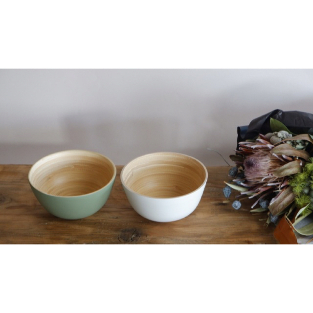 【新品未使用】Bamboo Bowl 「Forest ＆ Cloud」 インテリア/住まい/日用品のキッチン/食器(食器)の商品写真