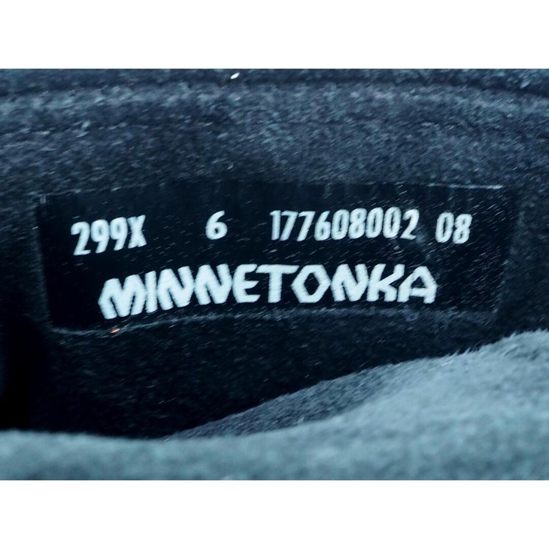 Minnetonka(ミネトンカ)のミネトンカ スウェード フリンジ ショート ブーツ size6(23cm)/黒 ◇■ レディース レディースの靴/シューズ(ブーツ)の商品写真