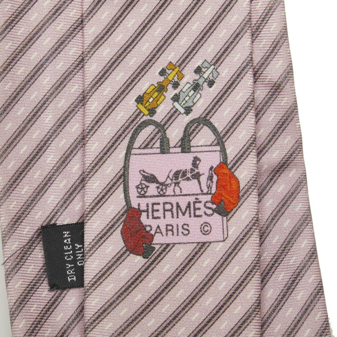 Hermes(エルメス)のエルメス レジメンタル ネクタイ シルク メンズ HERMES 【228-32075】 メンズのファッション小物(ネクタイ)の商品写真