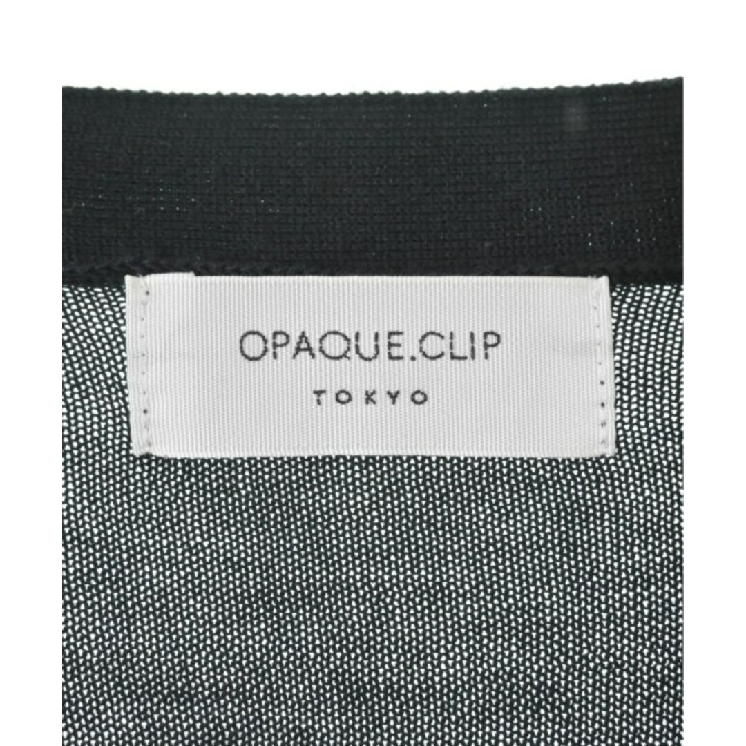 OPAQUE.CLIP(オペークドットクリップ)のOPAQUE.CLIP オペークドットクリップ カーディガン 38(M位) 黒 【古着】【中古】 レディースのトップス(カーディガン)の商品写真