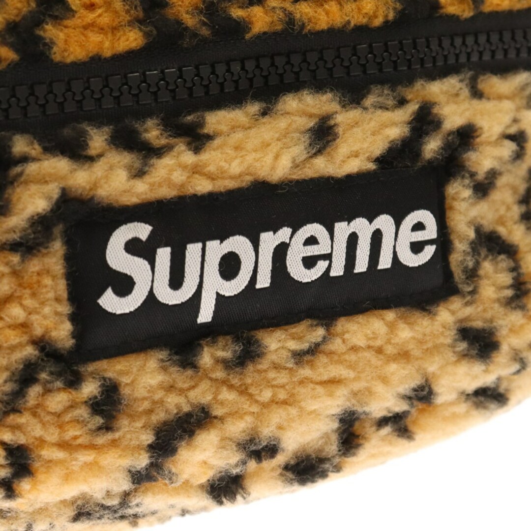 Supreme(シュプリーム)のSUPREME シュプリーム 17AW Leopard Fleece Waist Bag レオパードフリースウエストバッグ ブラウン メンズのバッグ(ウエストポーチ)の商品写真