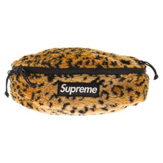 シュプリーム(Supreme)のSUPREME シュプリーム 17AW Leopard Fleece Waist Bag レオパードフリースウエストバッグ ブラウン(ウエストポーチ)