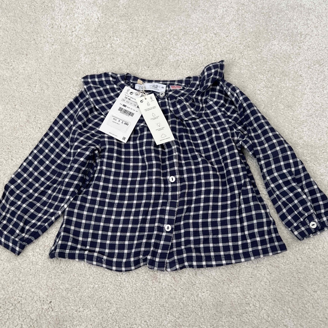 ZARA(ザラ)のZARA 長袖シャツ キッズ/ベビー/マタニティのベビー服(~85cm)(シャツ/カットソー)の商品写真