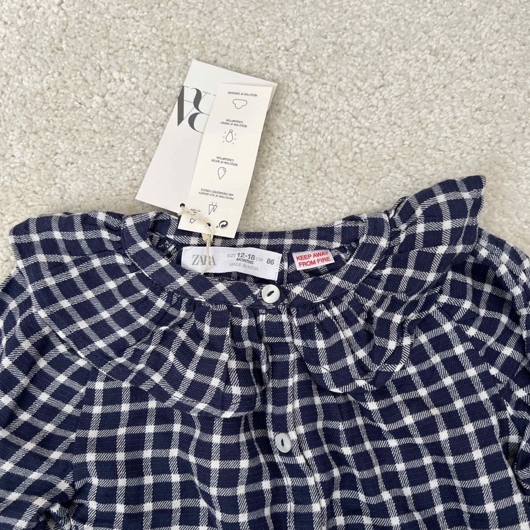 ZARA(ザラ)のZARA 長袖シャツ キッズ/ベビー/マタニティのベビー服(~85cm)(シャツ/カットソー)の商品写真