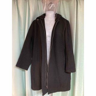 ショコラフィネローブ(chocol raffine robe)の840.chocol raffine robe 黒のフード付きコート⭐︎(その他)