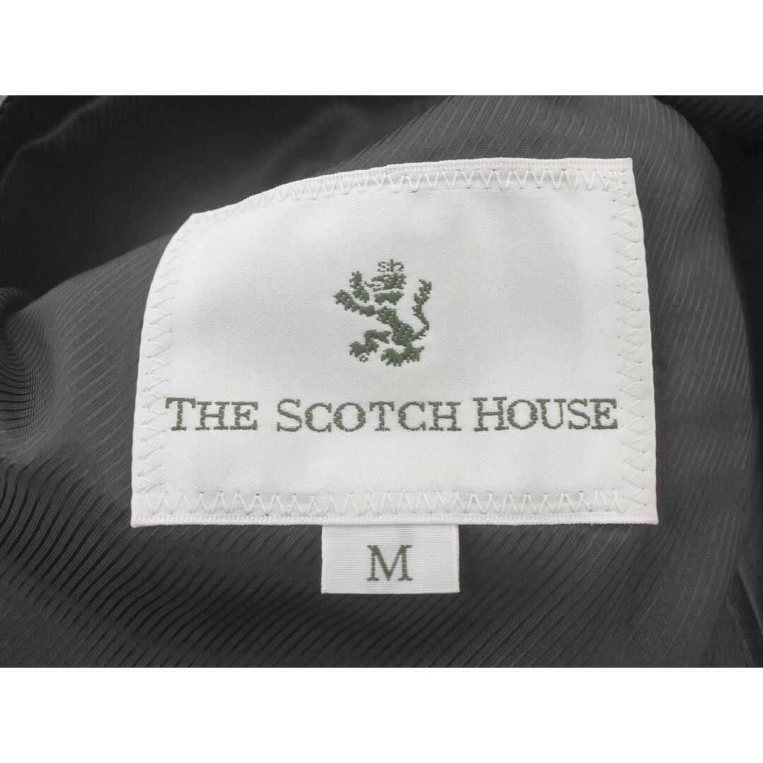 THE SCOTCH HOUSE(ザスコッチハウス)のスコッチハウス ラムレザー テーラード ジャケット sizeM/黒  ◇■ メンズ メンズのジャケット/アウター(テーラードジャケット)の商品写真