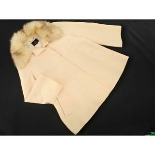 ニジュウサンク(23区)の23区 大きいサイズ カシミヤ混 ブルーフォックスファー コート size46/クリーム ◆■◎レディース(その他)