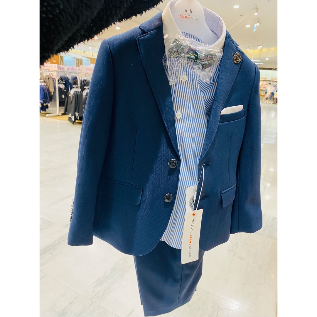 waltz by BEAMS DESIGN ヘリンボン ネイビースーツ waltz by BEAMS DESIGN ヘリンボン ネイビースーツ