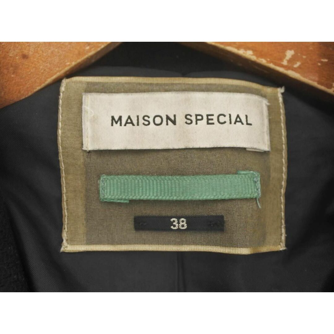 ◎レディースが通販できます裏地MAISON SPECIAL メゾンスペシャル ウール混 ロング コート size38/黒 ◆■◎レディース