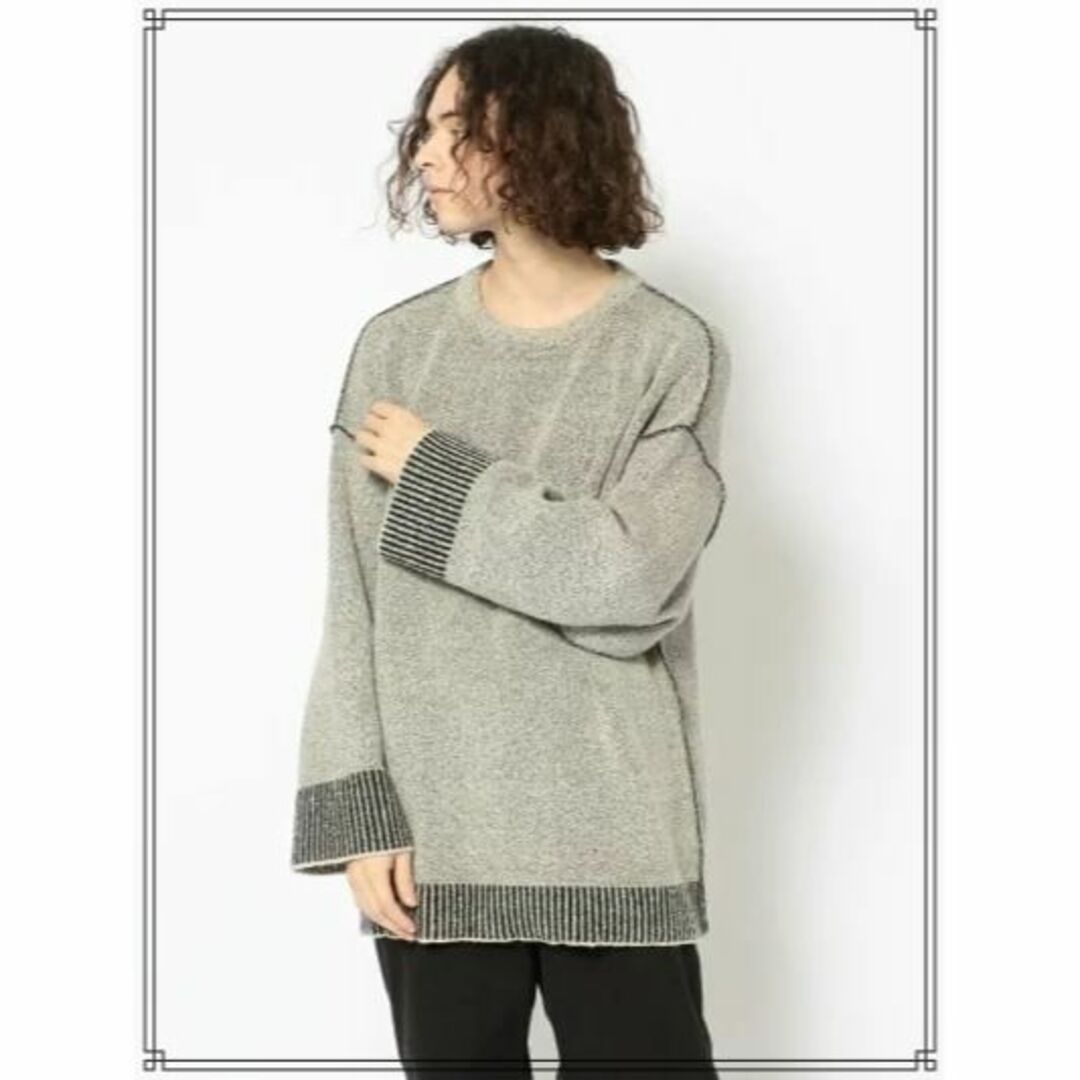 オーバーサイズLaid Back CROPPED KNITTED SWEATER 2サイズ