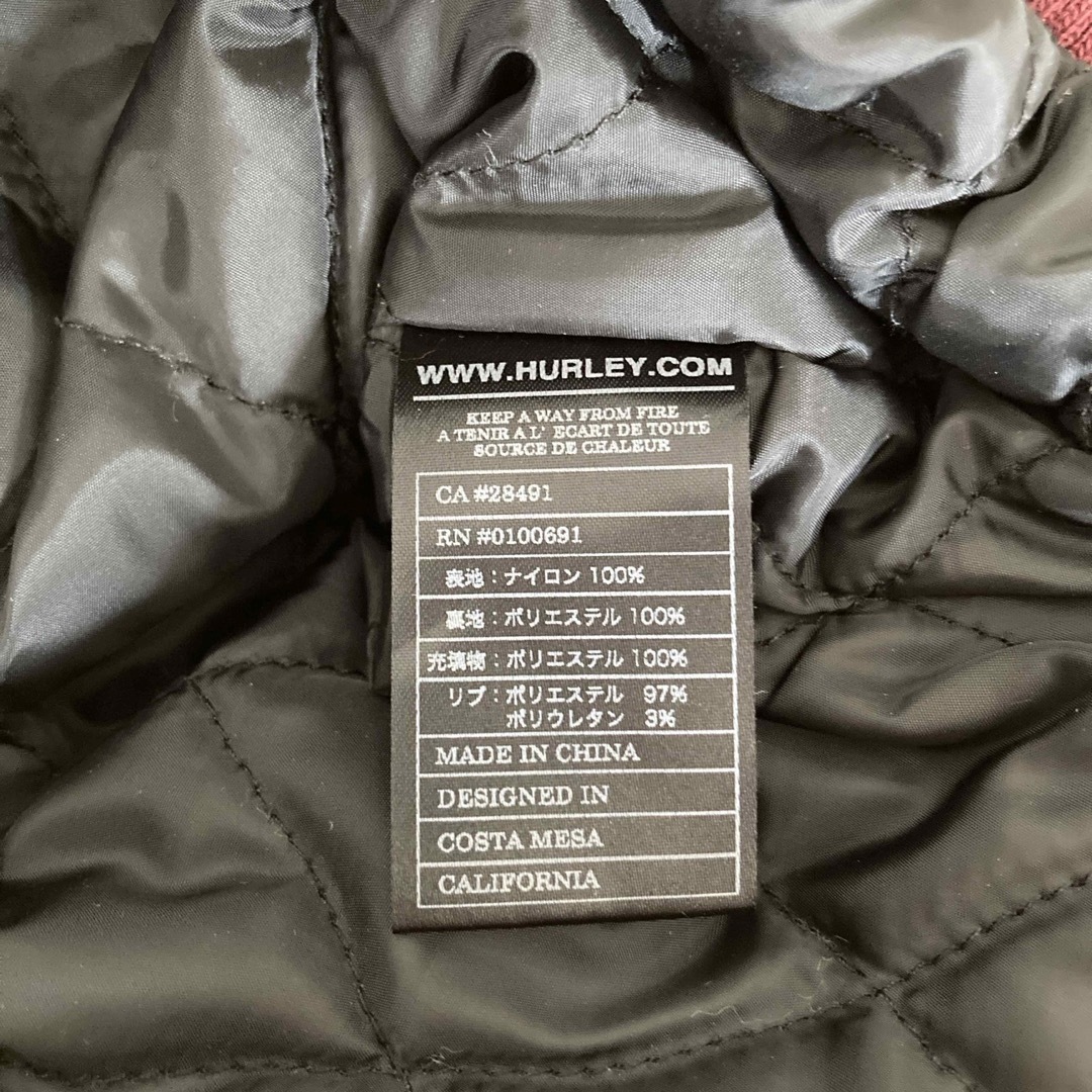 Hurley(ハーレー)のHurley  ブルゾン　赤色　Lサイズ メンズのジャケット/アウター(ブルゾン)の商品写真